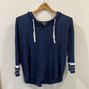 MIX Hoodie Hooded Lightweight Sweatshirt Navy XL